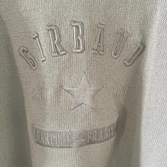 Marithe Francois Girbaud | Crewneck Raglan Sleeve Sweater in Light Army Green XL - Picture 3 of 8